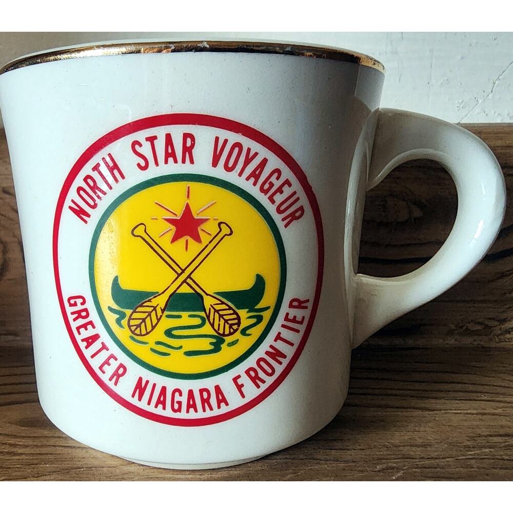 Vintage Boy Scouts of America North Star Voyageur Niagara Frontier Mug Cup BSA
